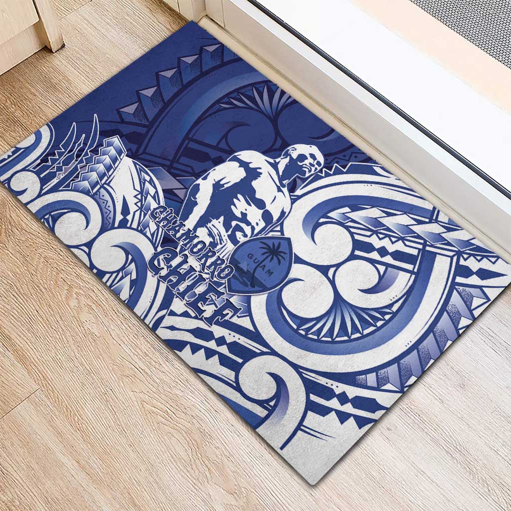 Guam Chief Kepuha Rubber Doormat Chamorro Pride