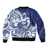 Guam Chief Kepuha Sleeve Zip Bomber Jacket Chamorro Pride