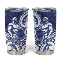 Guam Chief Kepuha Tumbler Cup Chamorro Pride LT05 Blue - Polynesian Pride