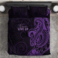 Lupus Warrior Bedding Set Never Give Up Polynesian Style
