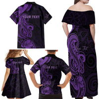 Personalised Lupus Warrior Family Matching Off Shoulder Maxi Dress and Hawaiian Shirt Never Give Up Polynesian Style