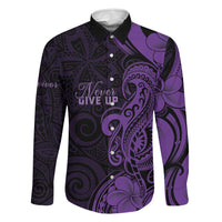 Personalised Lupus Warrior Family Matching Tank Maxi Dress and Hawaiian Shirt Never Give Up Polynesian Style
