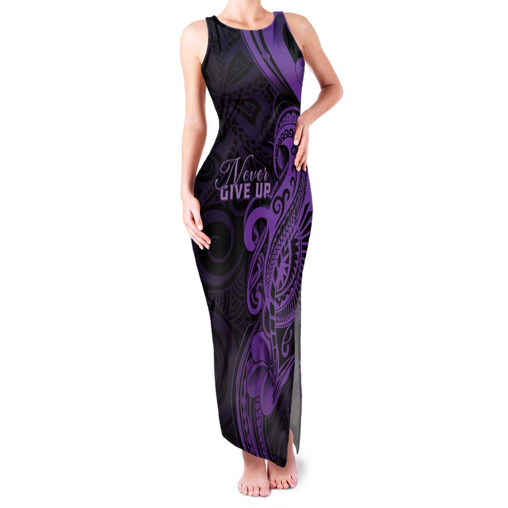 Personalised Lupus Warrior Family Matching Tank Maxi Dress and Hawaiian Shirt Never Give Up Polynesian Style