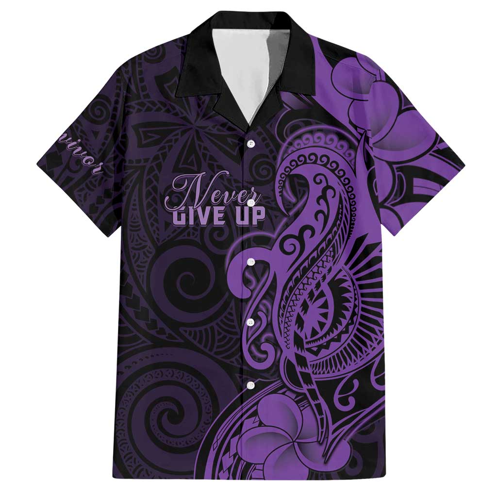 Personalised Lupus Warrior Hawaiian Shirt Never Give Up Polynesian Style