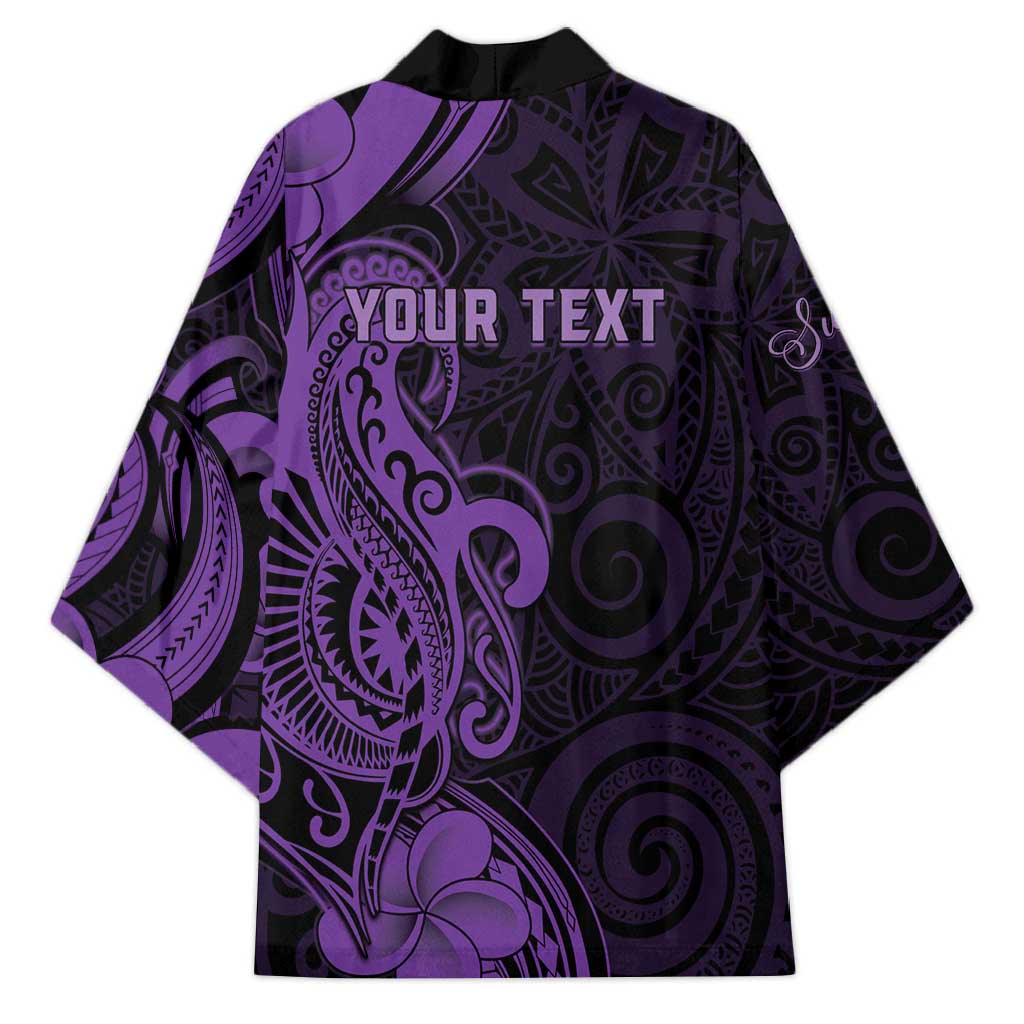Personalised Lupus Warrior Kimono Never Give Up Polynesian Style