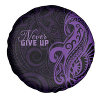 Lupus Warrior Spare Tire Cover Never Give Up Polynesian Style