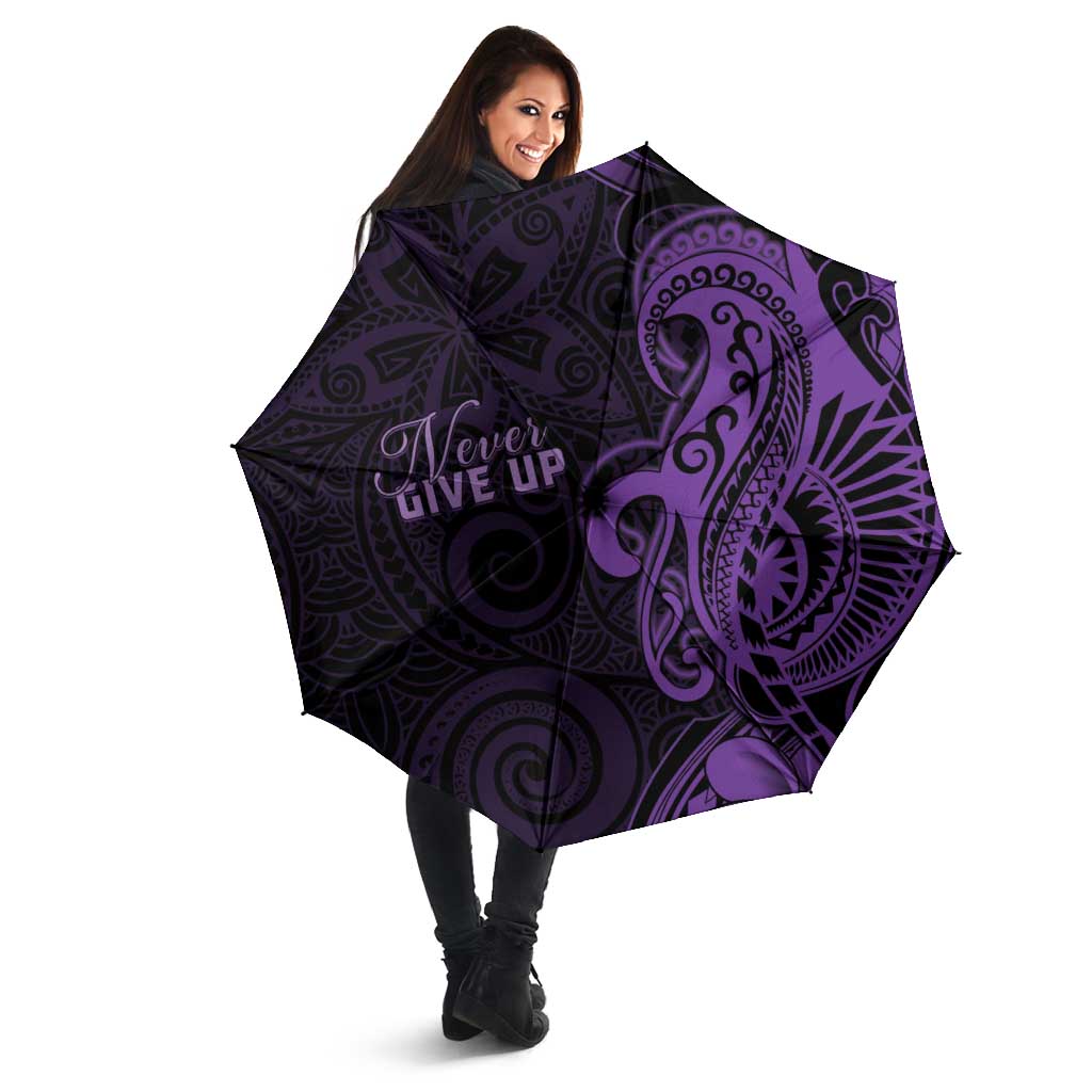Lupus Warrior Umbrella Never Give Up Polynesian Style