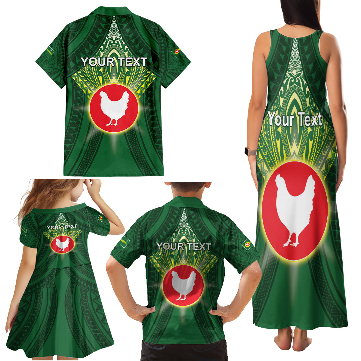 Personalized American Samoa Manu'a Cession Day Family Matching Tank Maxi Dress and Hawaiian Shirt With Polynesian Pattern LT05 - Polynesian Pride