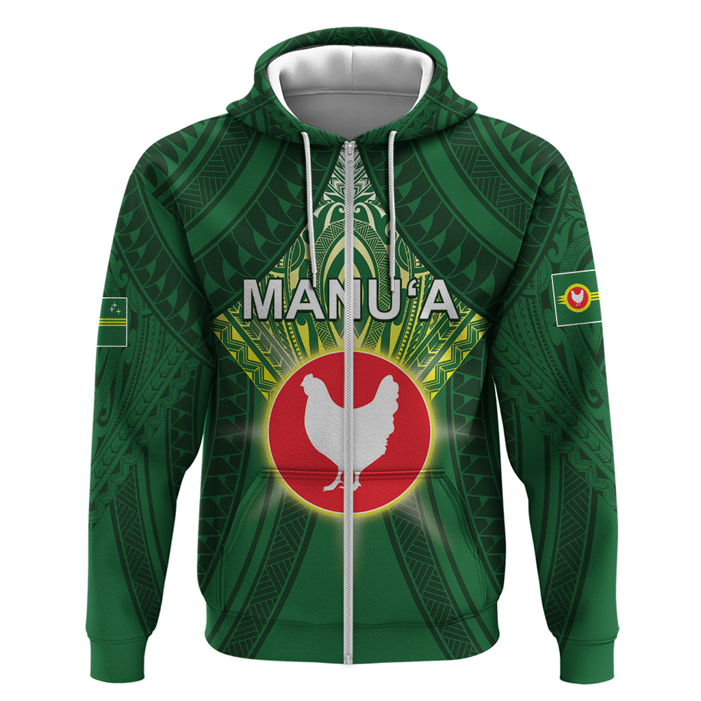 Personalized American Samoa Manu'a Cession Day Hoodie With Polynesian Pattern