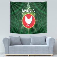 American Samoa Manu'a Cession Day Tapestry With Polynesian Pattern