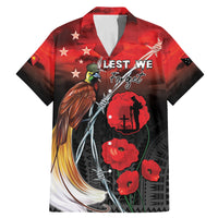 Papua New Guinea Remembrance Day Family Matching Mermaid Dress and Hawaiian Shirt Lest We Forget