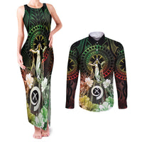 Vanuatu Happy Assumption Day Couples Matching Tank Maxi Dress and Long Sleeve Button Shirt