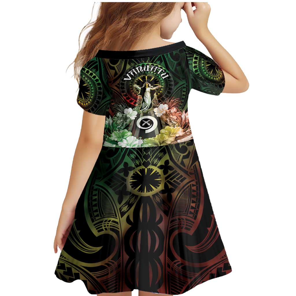 Vanuatu Happy Assumption Day Family Matching Mermaid Dress and Hawaiian Shirt