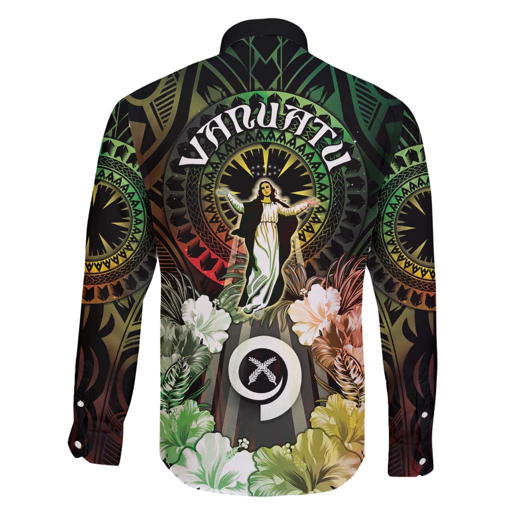 Vanuatu Happy Assumption Day Family Matching Off Shoulder Maxi Dress and Hawaiian Shirt