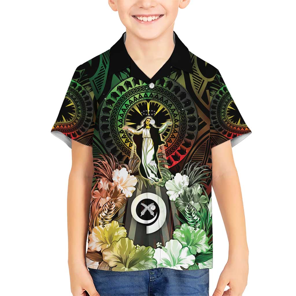 Vanuatu Happy Assumption Day Kid Hawaiian Shirt LT05 Kid Reggae - Polynesian Pride