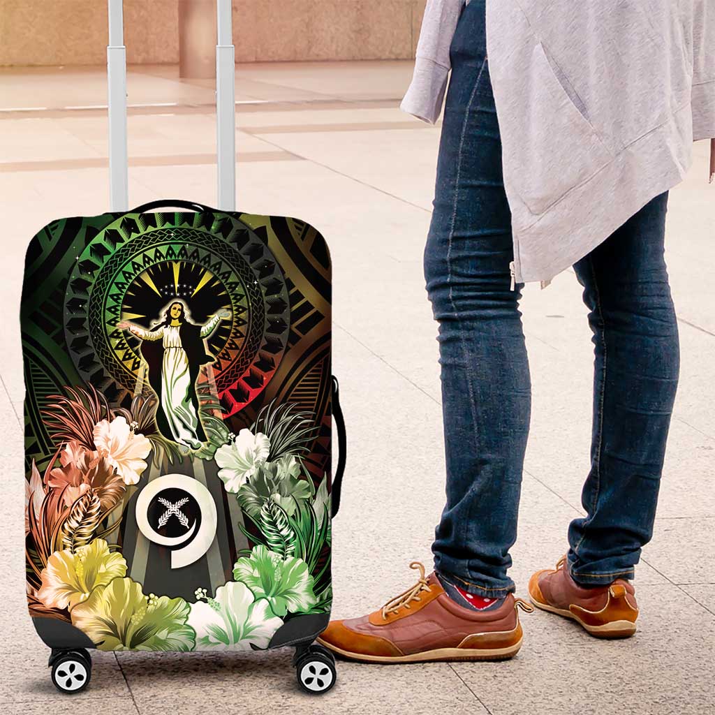 Vanuatu Happy Assumption Day Luggage Cover LT05 Reggae - Polynesian Pride