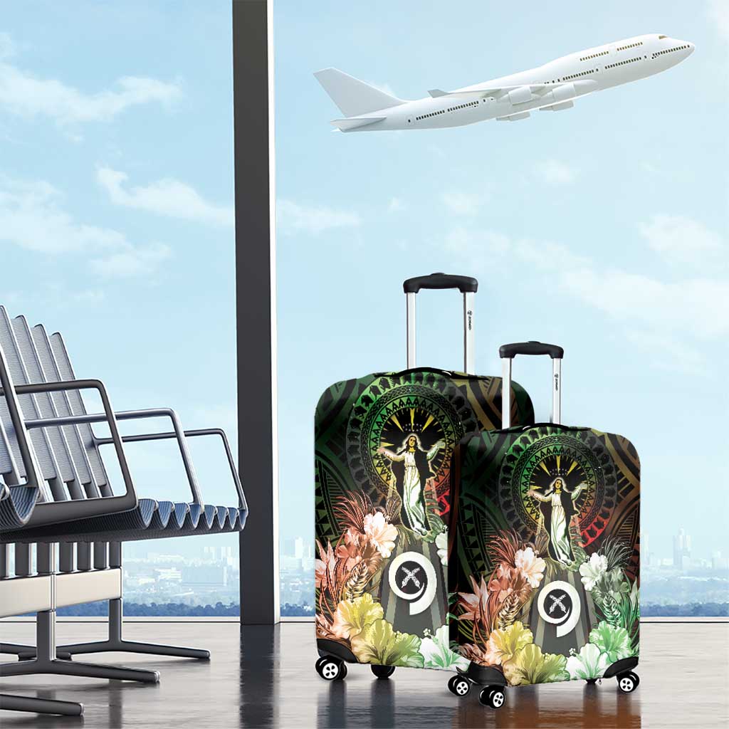 Vanuatu Happy Assumption Day Luggage Cover LT05 - Polynesian Pride