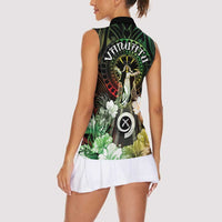 Vanuatu Happy Assumption Day Women Sleeveless Polo Shirt LT05 - Polynesian Pride