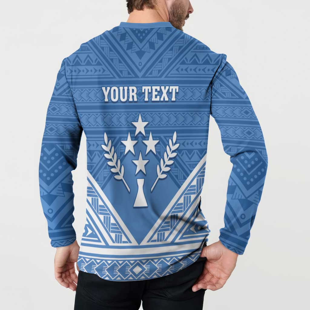 Personalised Kosrae State Gospel Day Button Sweatshirt Simple Style