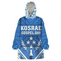 Personalised Kosrae State Gospel Day Wearable Blanket Hoodie Simple Style