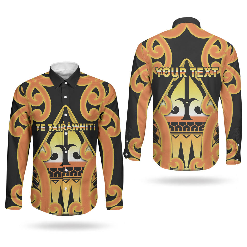 Personalised New Zealand Te Tairawhiti Couples Matching Puletasi and Long Sleeve Button Shirt Maori Koru Pattern LT05 - Polynesian Pride