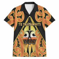 Personalised New Zealand Te Tairawhiti Hawaiian Shirt Maori Koru Pattern LT05 Orange - Polynesian Pride