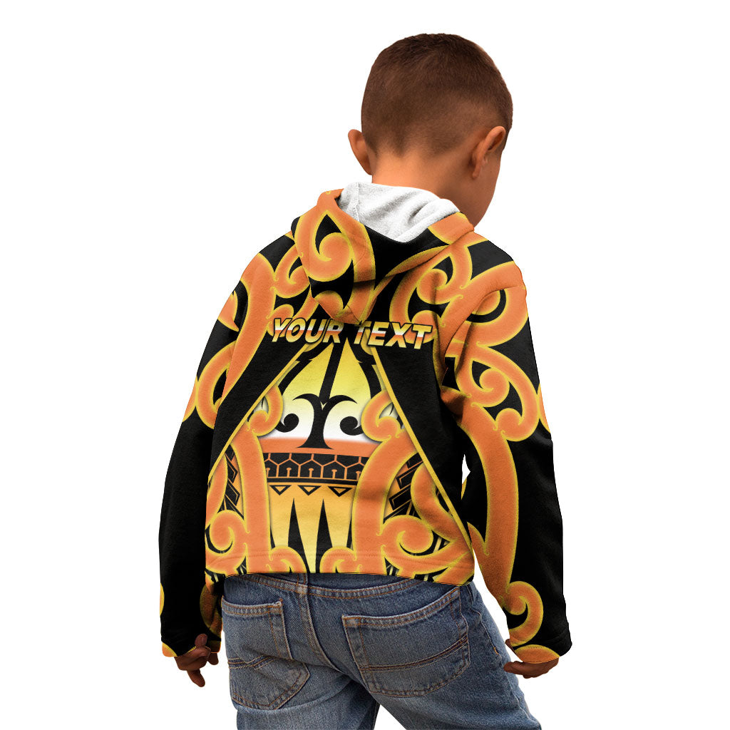 Personalised New Zealand Te Tairawhiti Kid Hoodie Maori Koru Pattern LT05 - Polynesian Pride