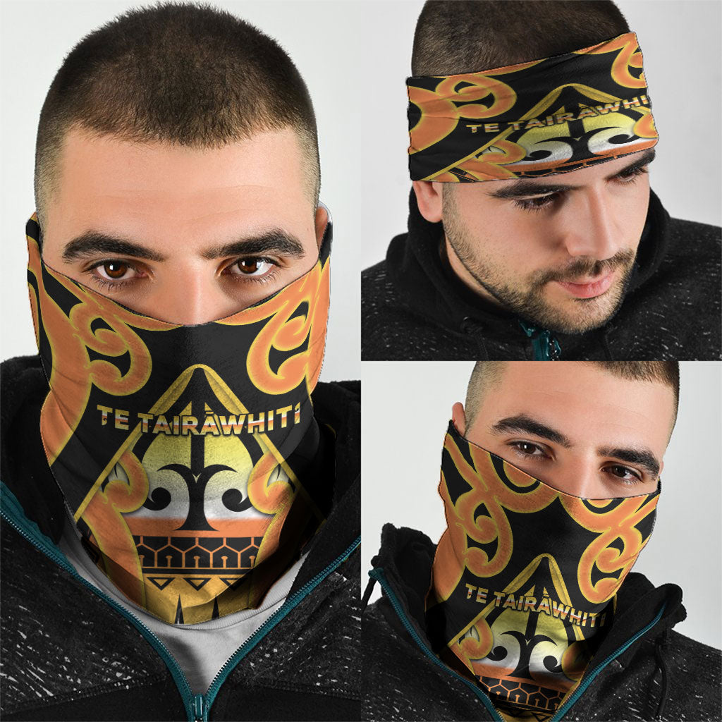 New Zealand Te Tairawhiti Neck Gaiter Maori Koru Pattern LT05 - Polynesian Pride