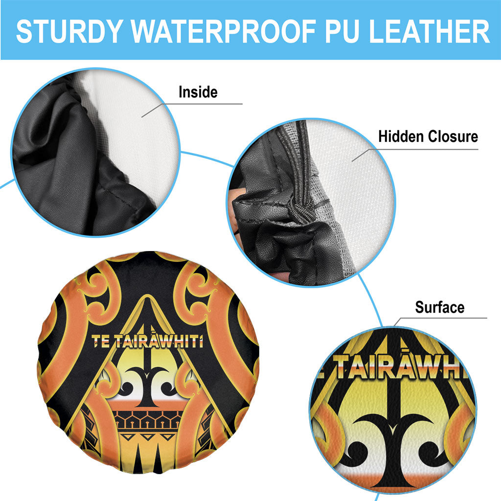 New Zealand Te Tairawhiti Spare Tire Cover Maori Koru Pattern LT05 - Polynesian Pride