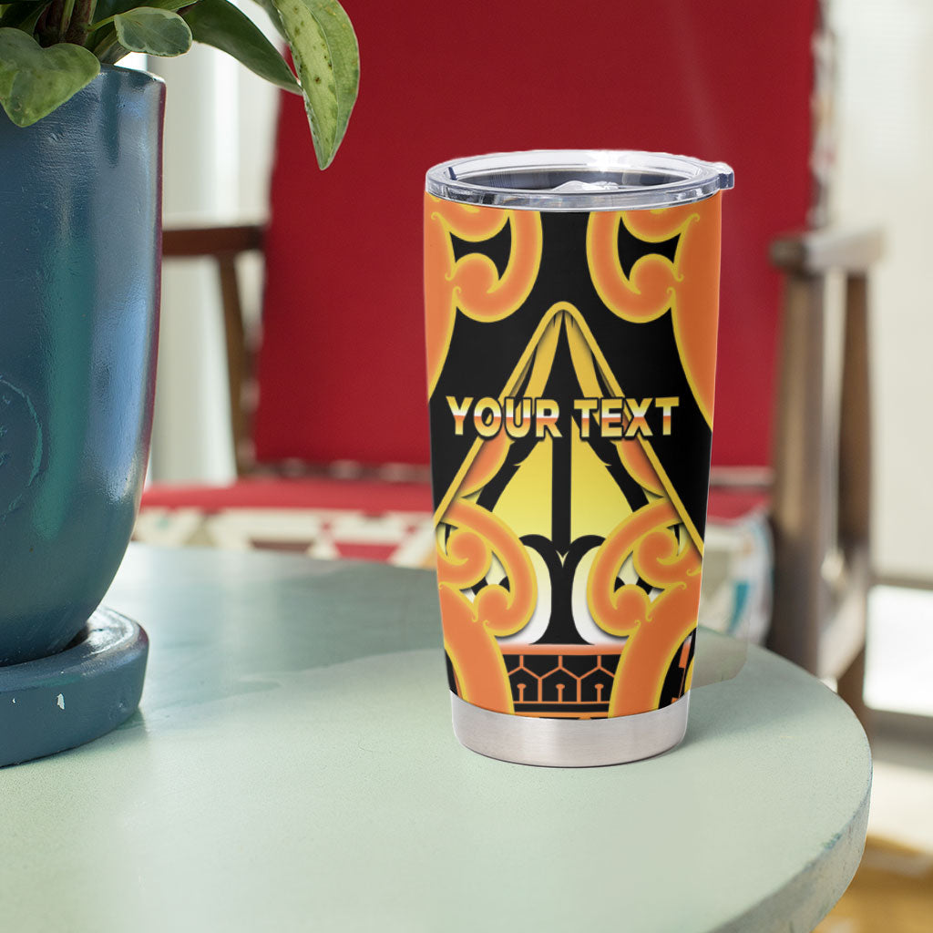 Personalised New Zealand Te Tairawhiti Tumbler Cup Maori Koru Pattern LT05 - Polynesian Pride