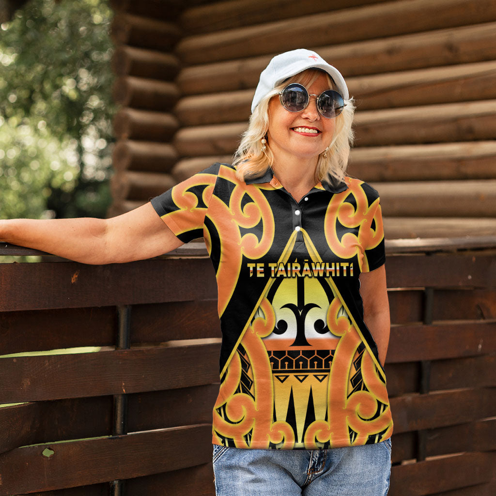 Personalised New Zealand Te Tairawhiti Women Polo Shirt Maori Koru Pattern LT05 - Polynesian Pride