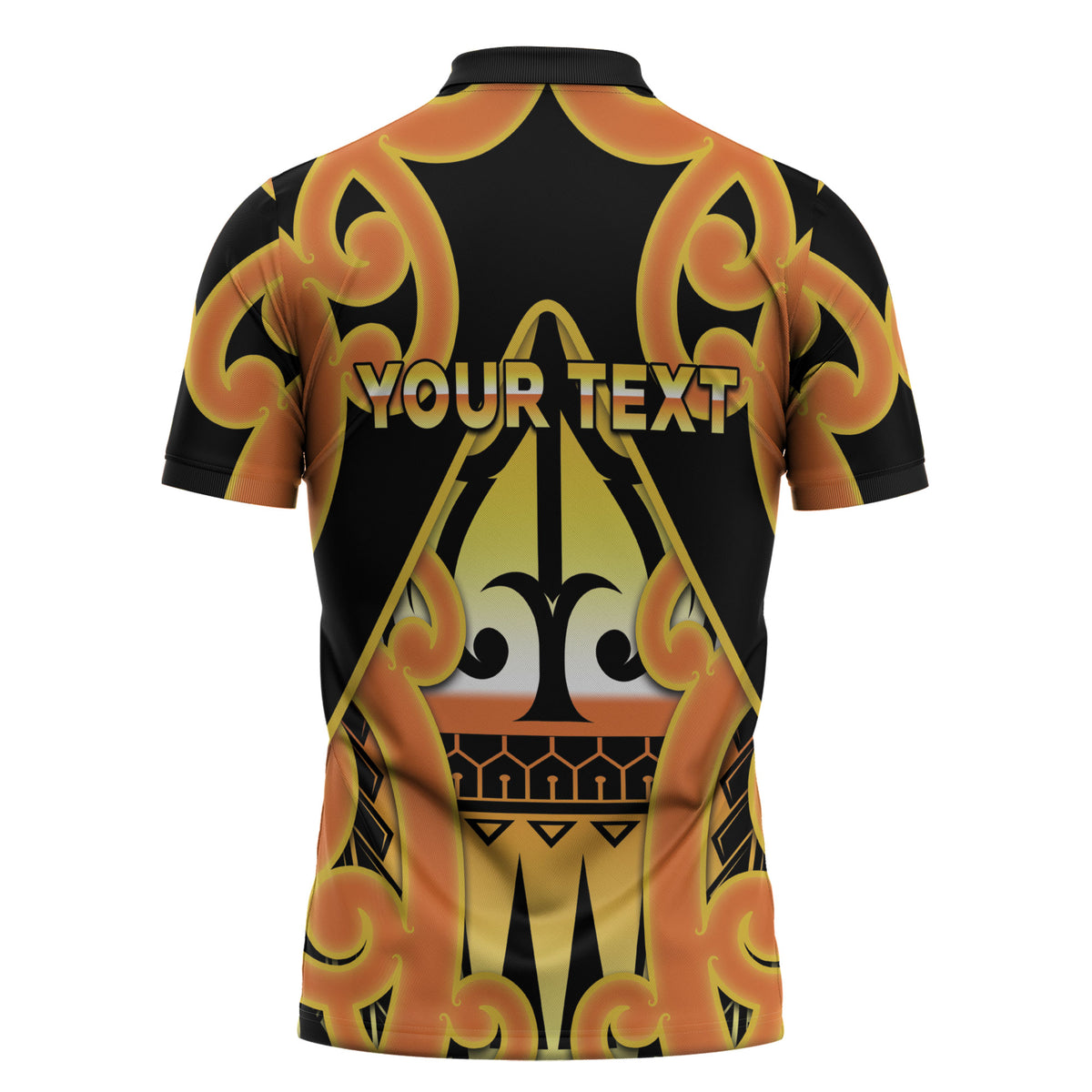 Personalised New Zealand Te Tairawhiti Zipper Polo Shirt Maori Koru Pattern LT05 - Polynesian Pride
