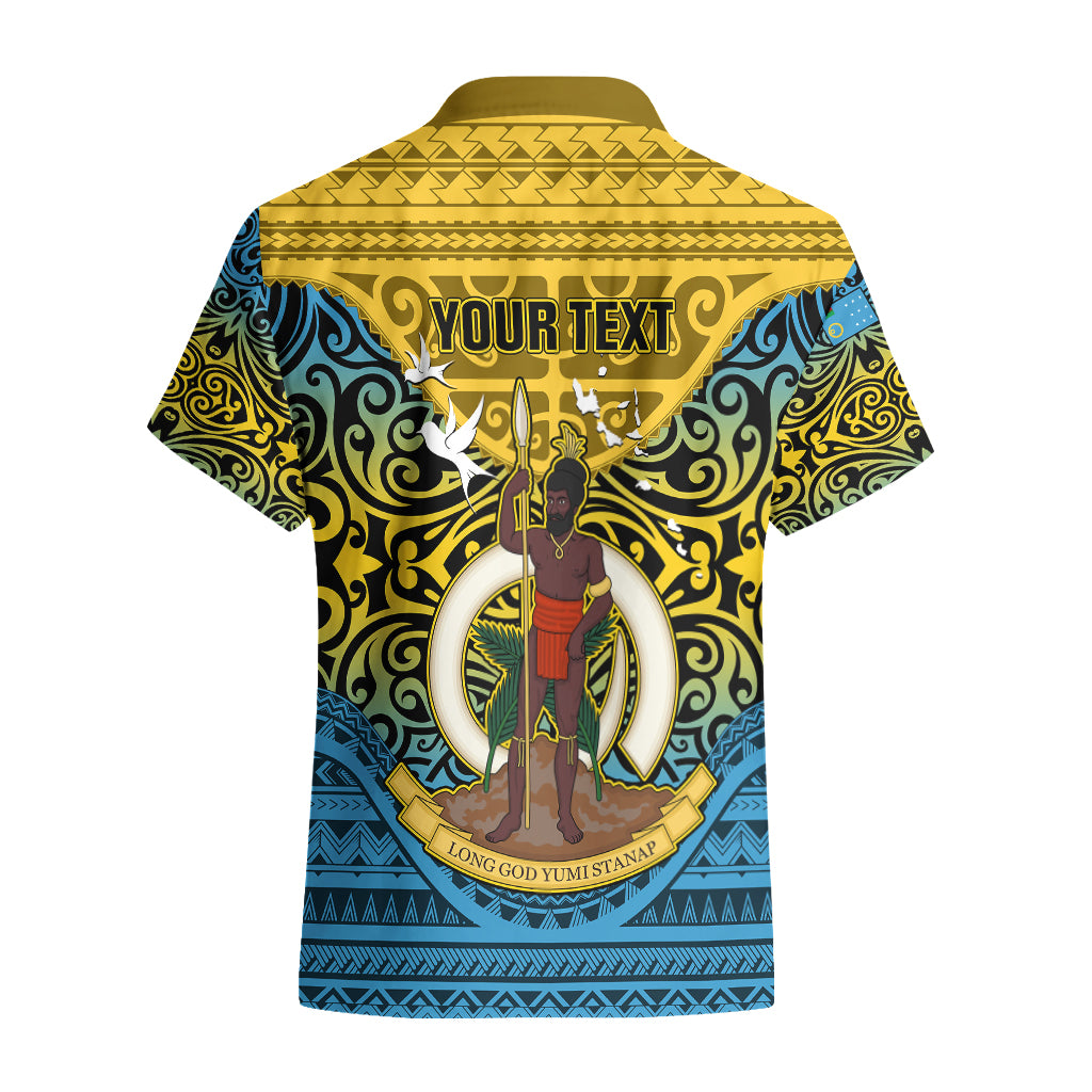 Personalized Vanuatu Sanma Province Hawaiian Shirt Coat Of Arms And Namele Fern Polynesian Pattern LT05 - Polynesian Pride