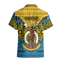 Personalized Vanuatu Sanma Province Hawaiian Shirt Coat Of Arms And Namele Fern Polynesian Pattern LT05 - Polynesian Pride