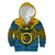 Personalized Vanuatu Sanma Province Kid Hoodie Coat Of Arms And Namele Fern Polynesian Pattern LT05 Zip Hoodie Yellow - Polynesian Pride