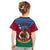 Vanuatu Shefa Province Kid T Shirt Coat Of Arms And Namele Fern Polynesian Pattern LT05 - Polynesian Pride