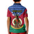 Personalized Vanuatu Shefa Province Kid Polo Shirt Coat Of Arms And Namele Fern Polynesian Pattern LT05 - Polynesian Pride