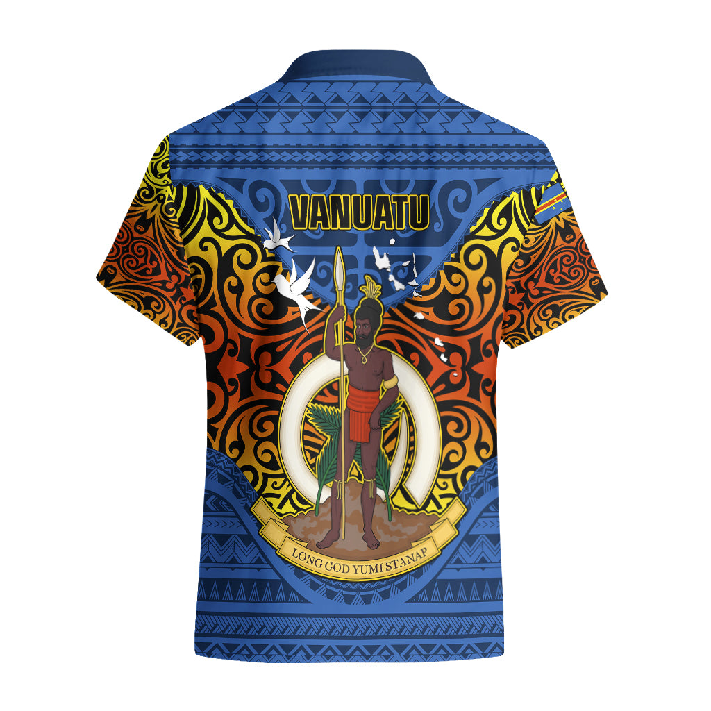 Vanuatu Tafea Province Hawaiian Shirt Coat Of Arms And Namele Fern Polynesian Pattern LT05 - Polynesian Pride