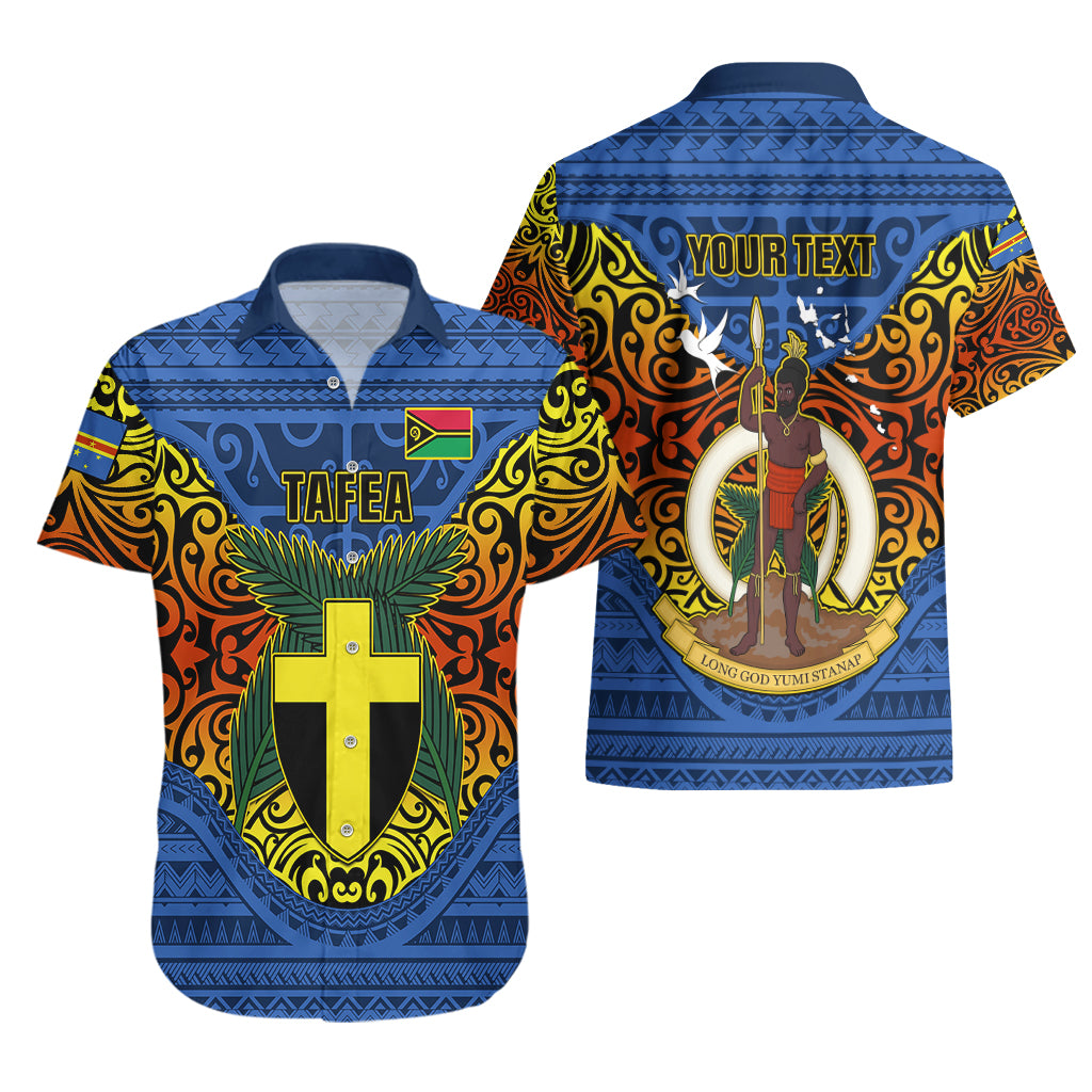 Personalized Vanuatu Tafea Province Hawaiian Shirt Coat Of Arms And Namele Fern Polynesian Pattern LT05 - Polynesian Pride
