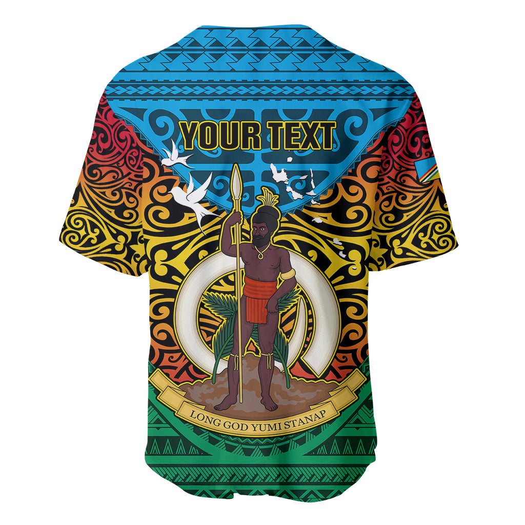 Personalized Vanuatu Torba Province Baseball Jersey Vanuatuan Coat Of Arms Polynesian Pattern LT05 - Polynesian Pride