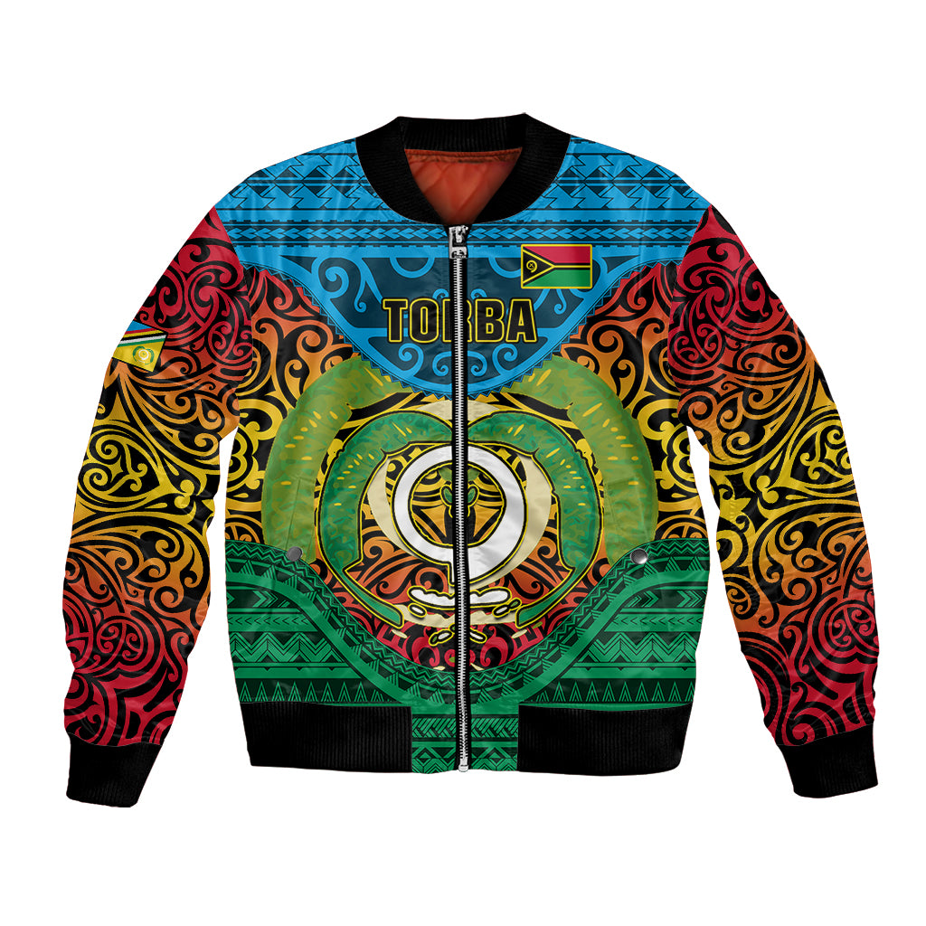 Personalized Vanuatu Torba Province Bomber Jacket Vanuatuan Coat Of Arms Polynesian Pattern LT05 Unisex Green - Polynesian Pride