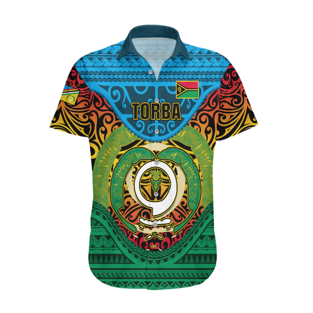 Personalized Vanuatu Torba Province Hawaiian Shirt Vanuatuan Coat Of Arms Polynesian Pattern LT05 Green - Polynesian Pride