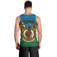 Personalized Vanuatu Torba Province Men Tank Top Vanuatuan Coat Of Arms Polynesian Pattern LT05 - Polynesian Pride