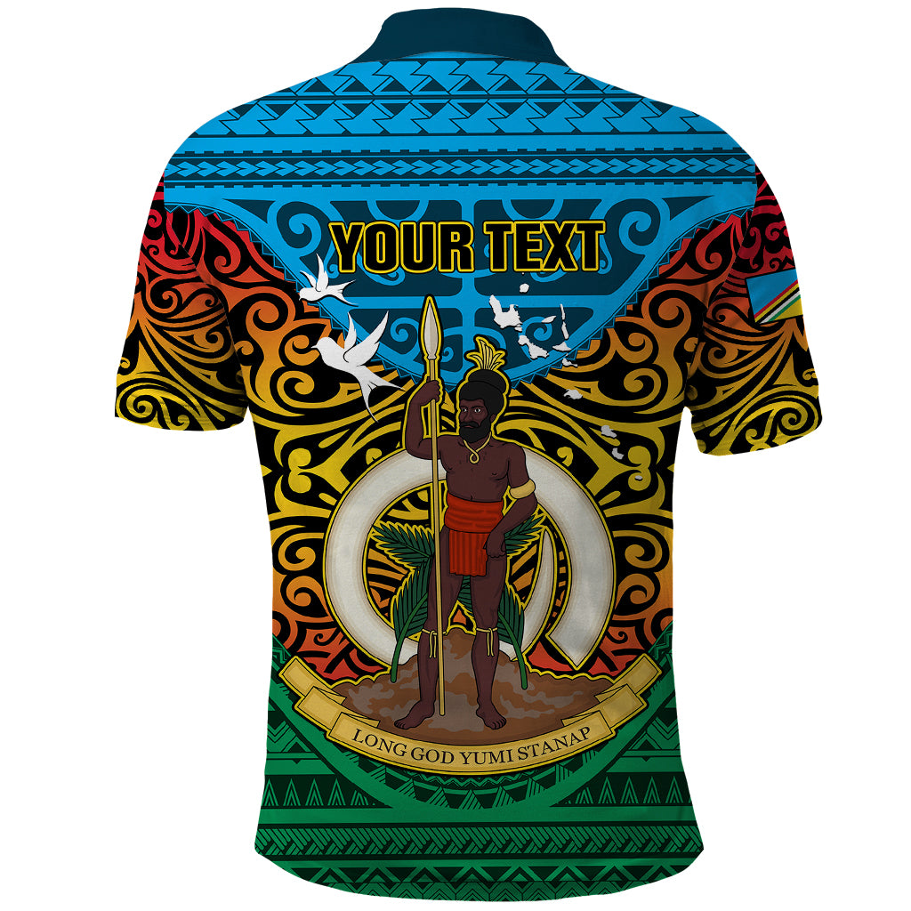 Personalized Vanuatu Torba Province Polo Shirt Vanuatuan Coat Of Arms Polynesian Pattern LT05 - Polynesian Pride