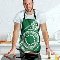 Cook Islands Gospel Day Apron Green Tribal Curves