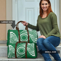 Cook Islands Gospel Day Travel Bag Green Tribal Curves