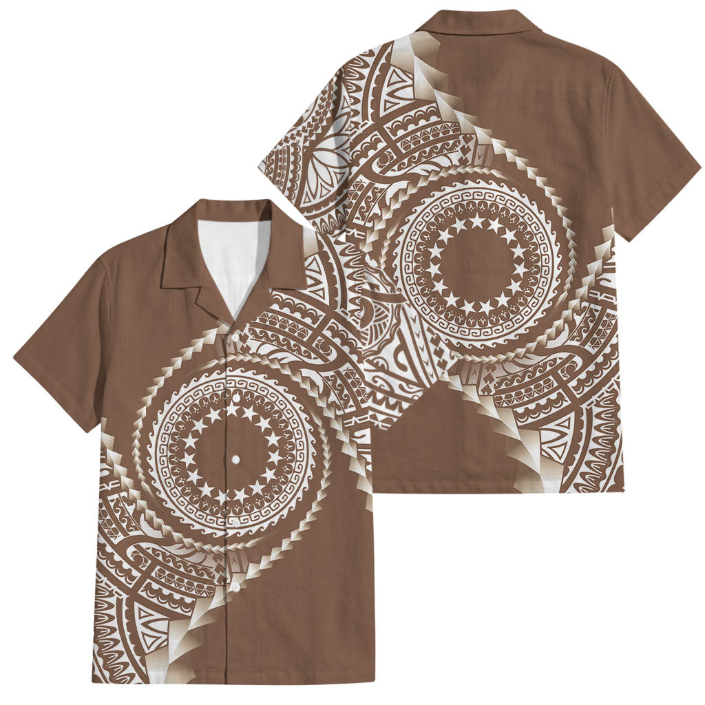 Cook Islands Gospel Day Family Matching Mermaid Dress and Hawaiian Shirt Brown Tribal Curves