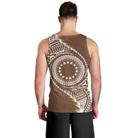 Cook Islands Gospel Day Men Tank Top Brown Tribal Curves