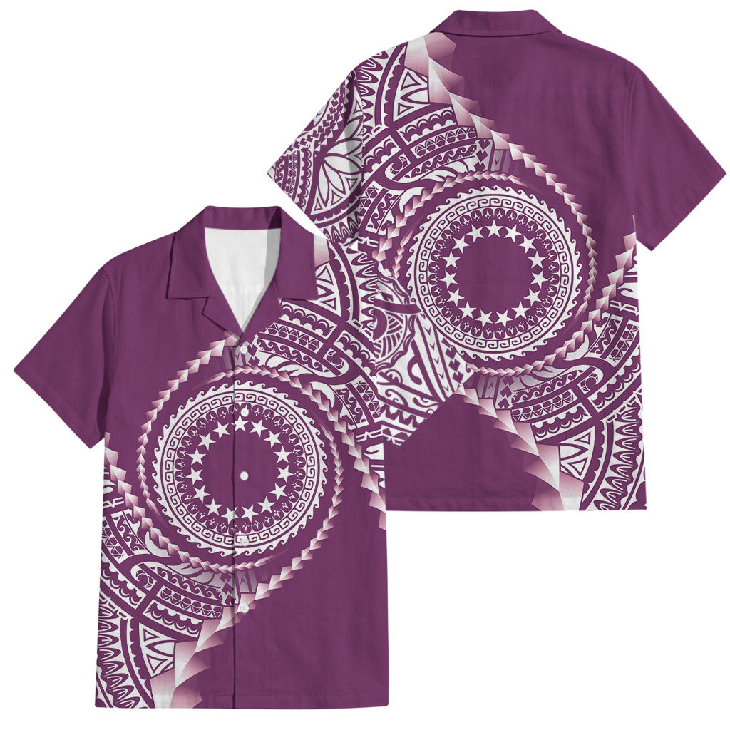 Cook Islands Gospel Day Family Matching Summer Maxi Dress and Hawaiian Shirt Maroon Tribal Curves