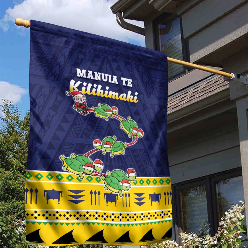 Tokelau Christmas Garden Flag Tokelauan Turtle Santa Sleigh LT05 - Polynesian Pride